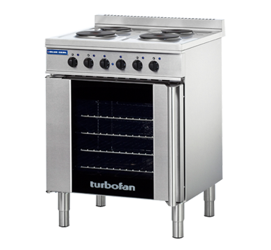 Blue Seal Turbofan 675mm(W) Electric Convection Oven 4 x 1/1GN Grid E931M
