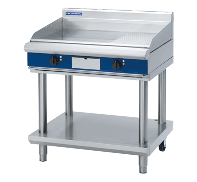 Blue Seal Evolution 1/3 Ribbed Full Griddle with Leg Stand Electric 900mm EP516-LS