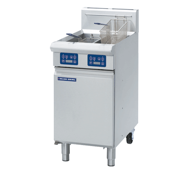 Blue Seal Evolution Vee Ray Twin Tank Fryer with Elec Controls Gas 450mm GT46E