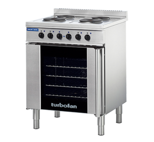 Blue Seal Turbofan 675mm(W) Electric Convection Oven 4 x 1/1GN Grid E931M
