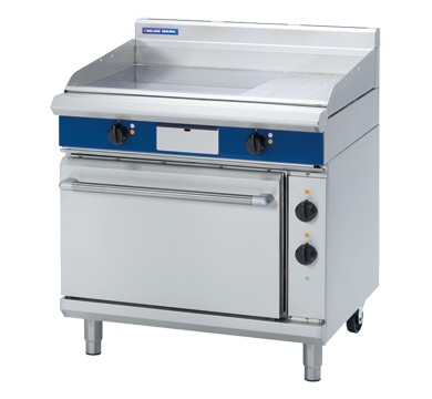 Blue Seal Evolution Chrome 1/3 Ribbed Full Griddle Static Oven Electric 900mm EPE506