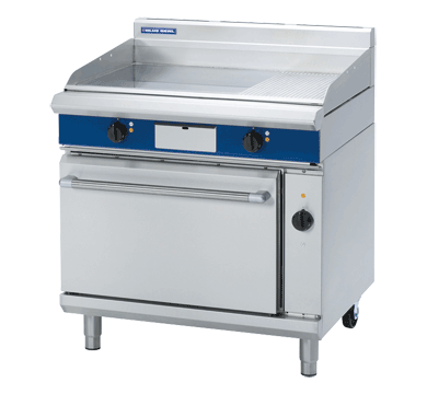 Blue Seal Evolution Chrome 1/3 Ribbed Full Griddle Convection Oven Electric 900mm EPE56