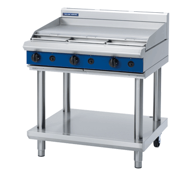 Blue Seal Evolution Cooktop Full Griddle Gas on Stand 900mm G516A-LS