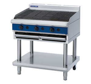 Blue Seal Gas Chargrill On Leg Stand 900mm G596