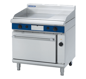 Blue Seal Evolution Gas 1/3 Ribbed Full Griddle Electric Convection Oven 900mm GPE56